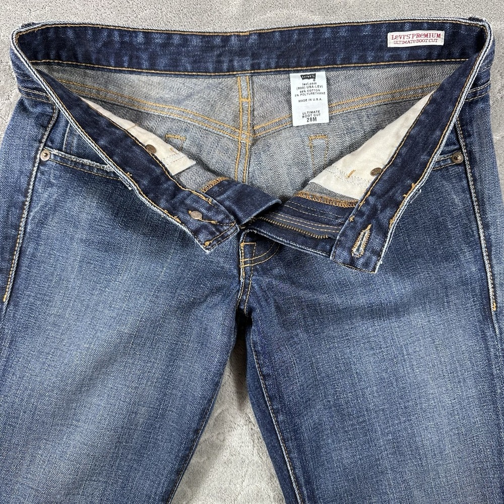 Vintage LEVI'S Jeans Womens 28 90's Made in USA Premium Ultimate Bootcut Y2K - Picture 6 of 13